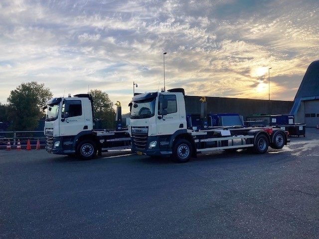 Avalex - Vervoer&Materieel - 2x DAF CF 410 FAN DC Haakarm 