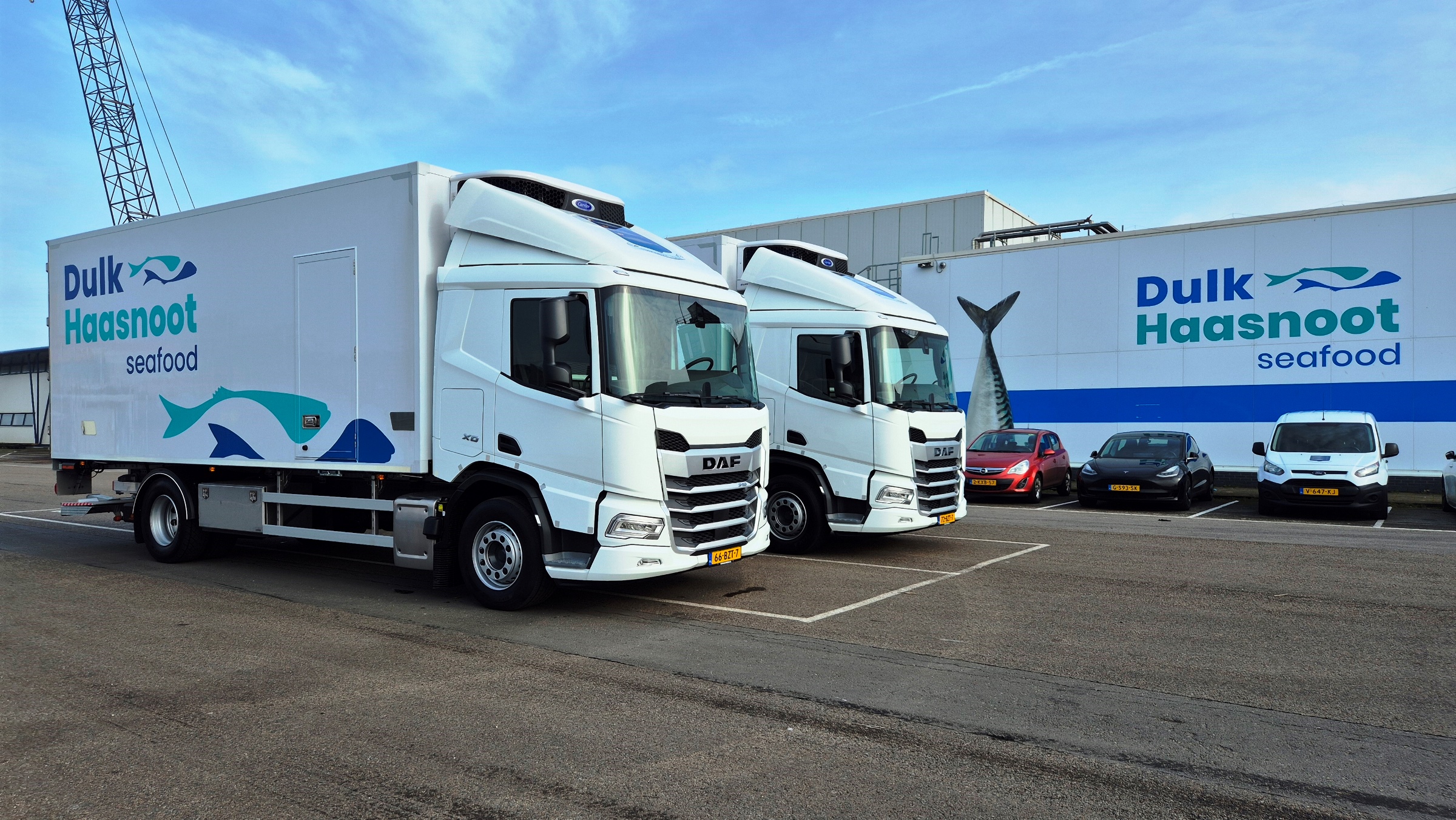 2x DAF XD 340 FA DC - Dulk Haasnoot Seafood 