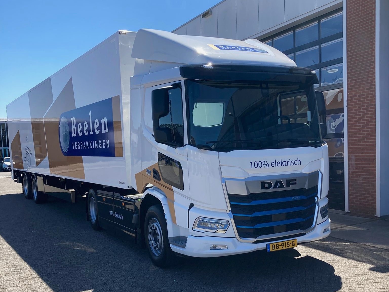 Beelen Verpakkingen DAF XD 270E FT Electric