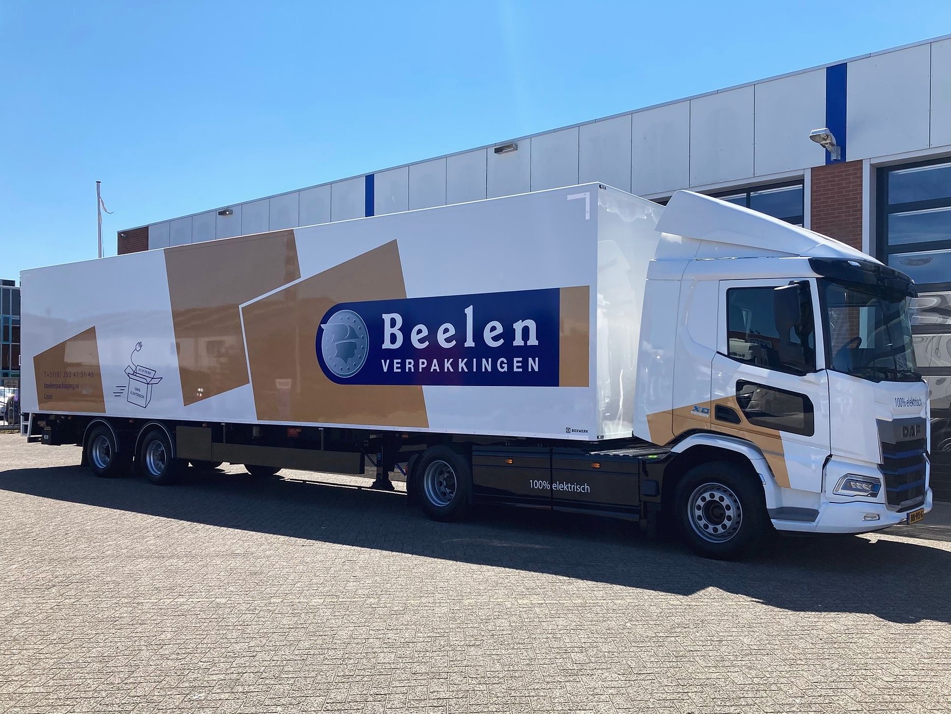 Beelen Verpakkingen DAF XD 270E FT Electric