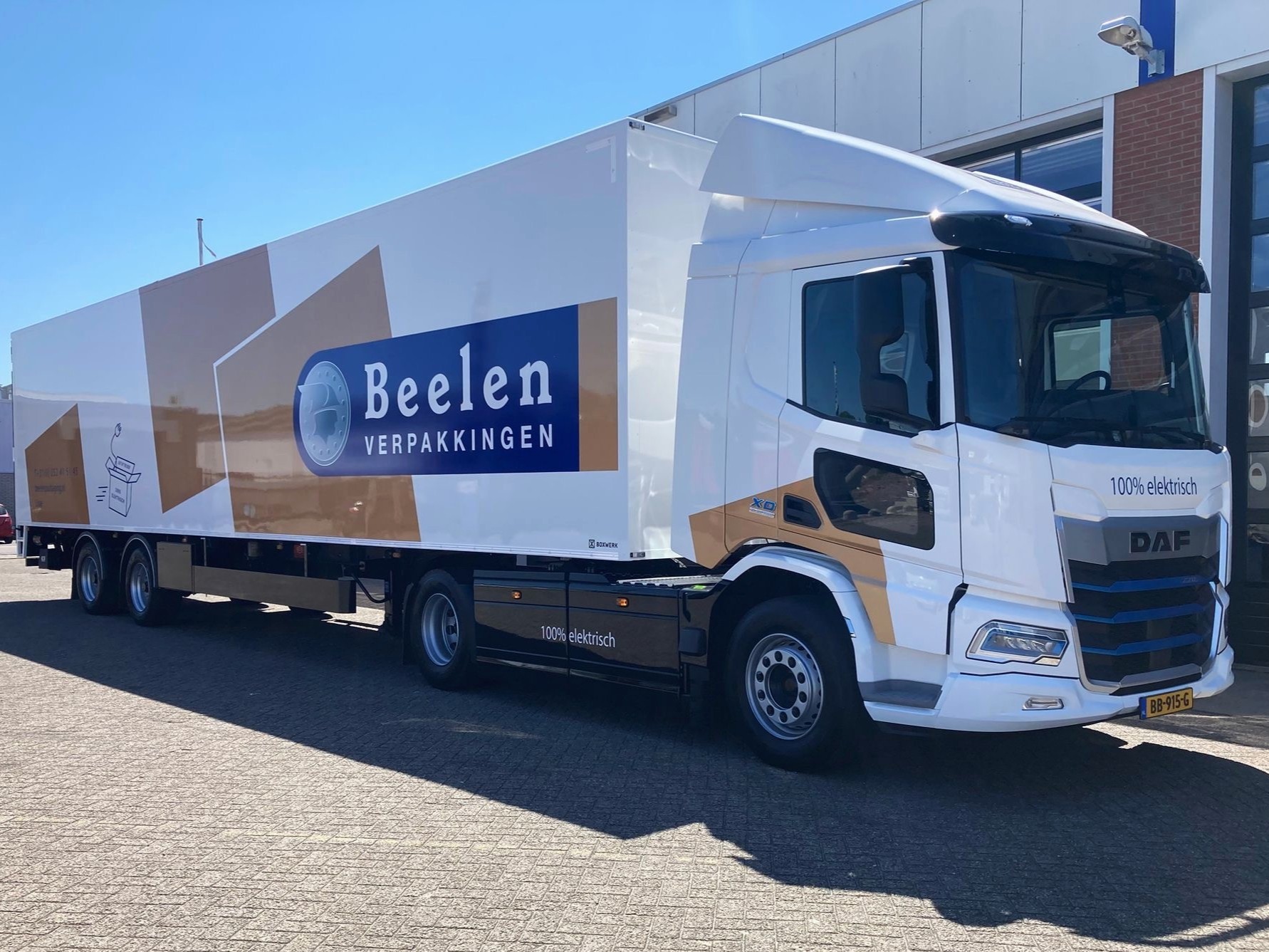 Beelen Verpakkingen DAF XD 270E FT Electric
