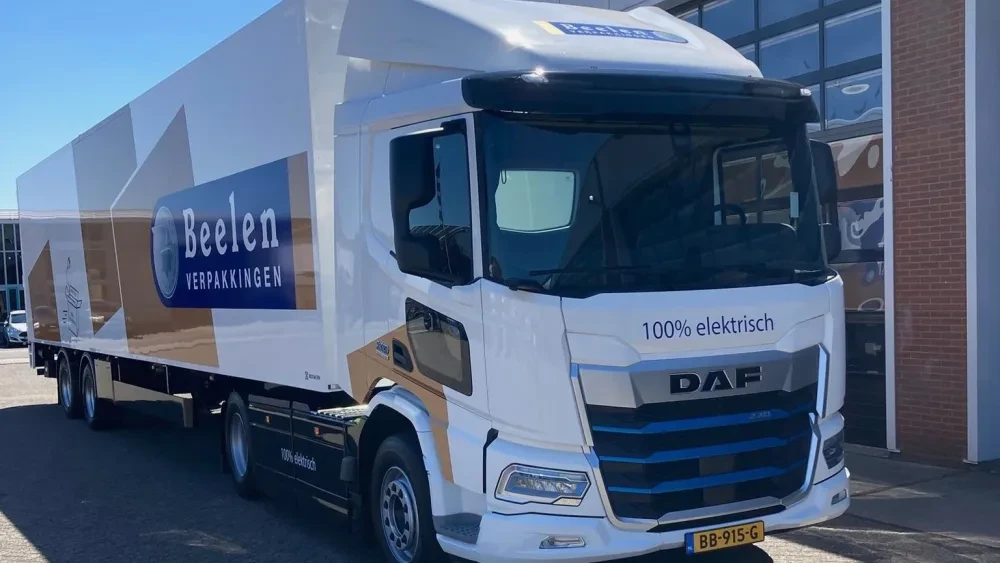 Beelen Verpakkingen DAF XD 270E FT Electric